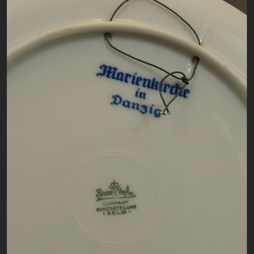 Rosenthal Gdańsk Kościół Mariacki 1940 r antyki 