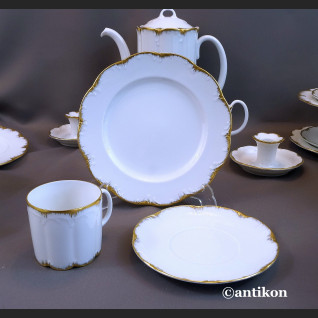 Serwis Rosenthal Monbijou biało złoty Serwis Rosenthal Monbijou biało złoty