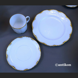 Serwis Rosenthal Monbijou biało złoty Serwis Rosenthal Monbijou biało złoty