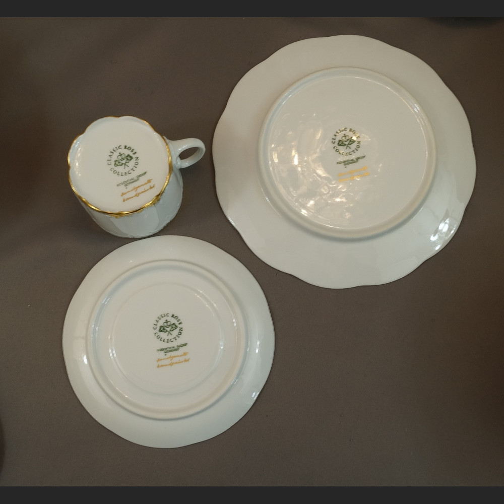 Serwis Rosenthal Monbijou biało złoty Serwis Rosenthal Monbijou biało złoty