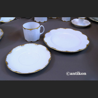 Serwis Rosenthal Monbijou biało złoty Serwis Rosenthal Monbijou biało złoty