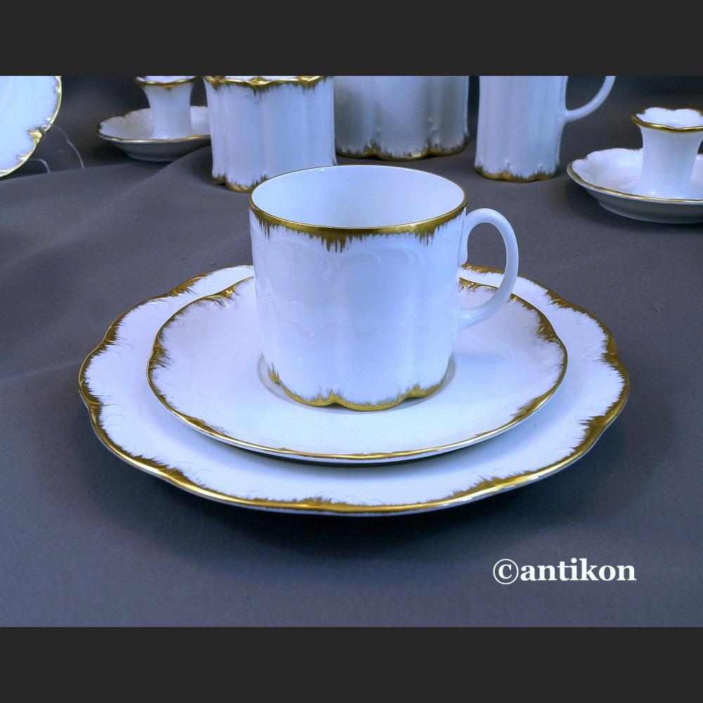 Serwis Rosenthal Monbijou biało złoty Serwis Rosenthal Monbijou biało złoty