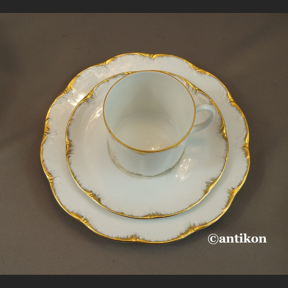 Serwis Rosenthal Monbijou biało złoty Serwis Rosenthal Monbijou biało złoty