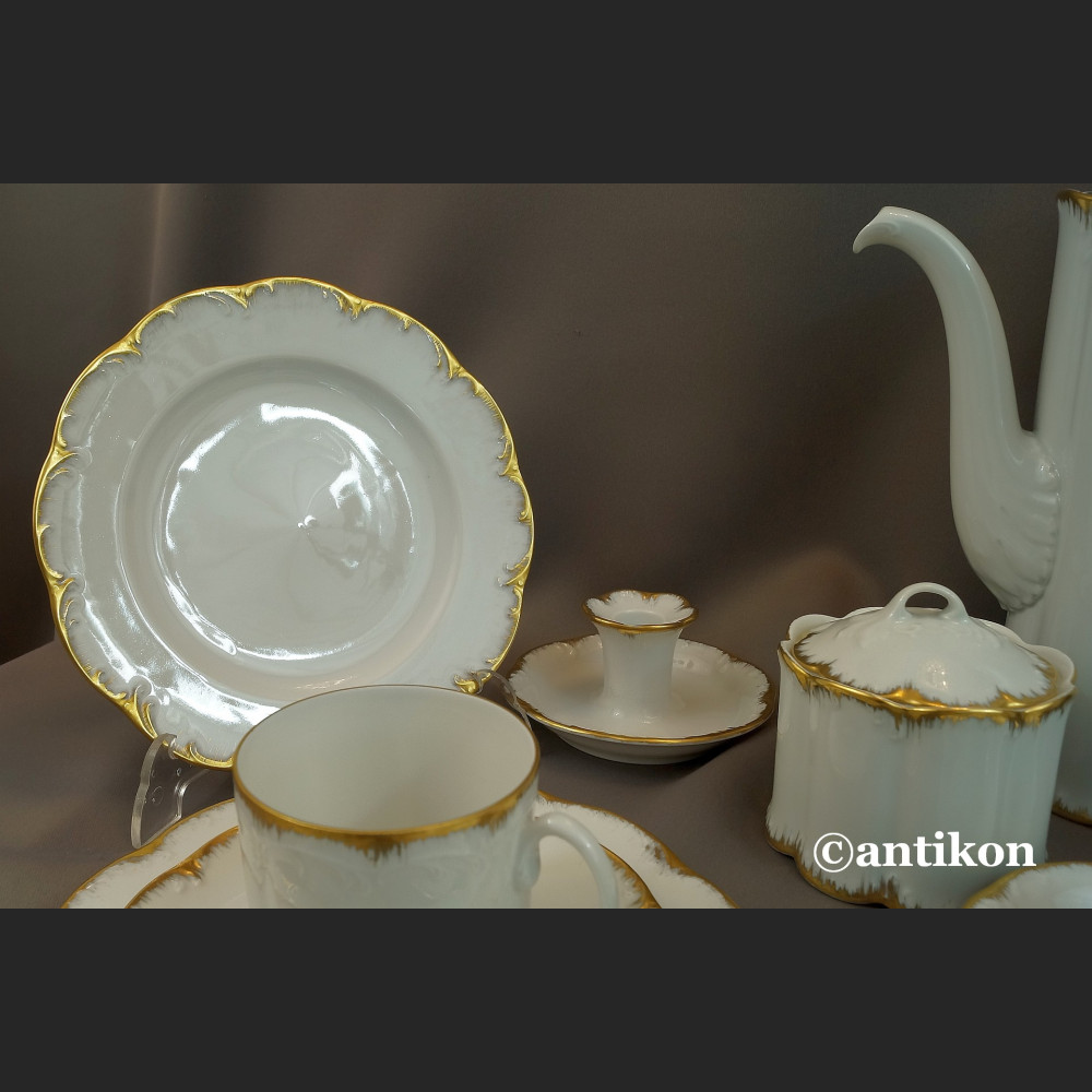 Serwis Rosenthal Monbijou biało złoty Serwis Rosenthal Monbijou biało złoty