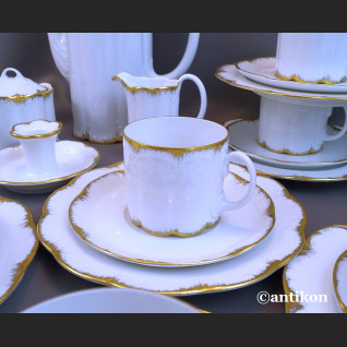 Serwis Rosenthal Monbijou biało złoty Serwis Rosenthal Monbijou biało złoty