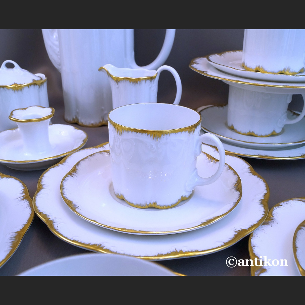 Serwis Rosenthal Monbijou biało złoty Serwis Rosenthal Monbijou biało złoty