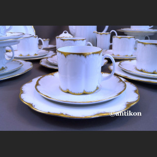 Serwis Rosenthal Monbijou biało złoty Serwis Rosenthal Monbijou biało złoty