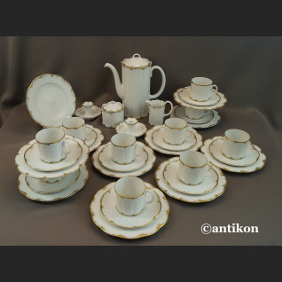 Serwis Rosenthal Monbijou biało złoty Serwis Rosenthal Monbijou biało złoty