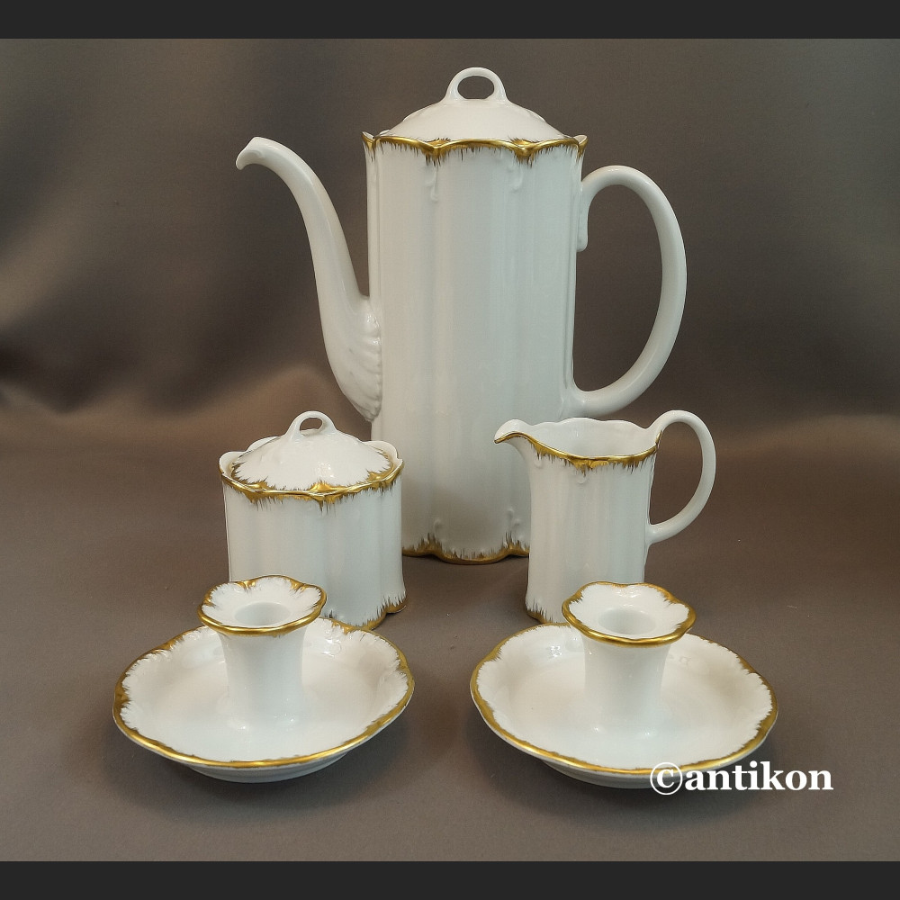 Serwis Rosenthal Monbijou biało złoty Serwis Rosenthal Monbijou biało złoty