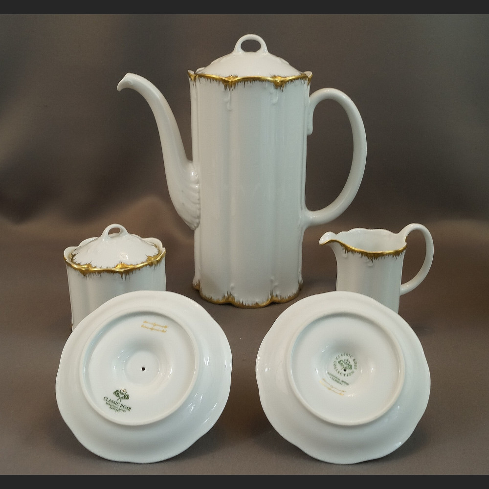 Serwis Rosenthal Monbijou biało złoty Serwis Rosenthal Monbijou biało złoty