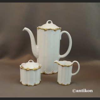 Serwis Rosenthal Monbijou biało złoty Serwis Rosenthal Monbijou biało złoty