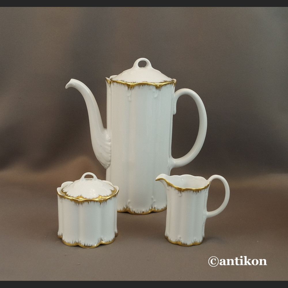 Serwis Rosenthal Monbijou biało złoty Serwis Rosenthal Monbijou biało złoty