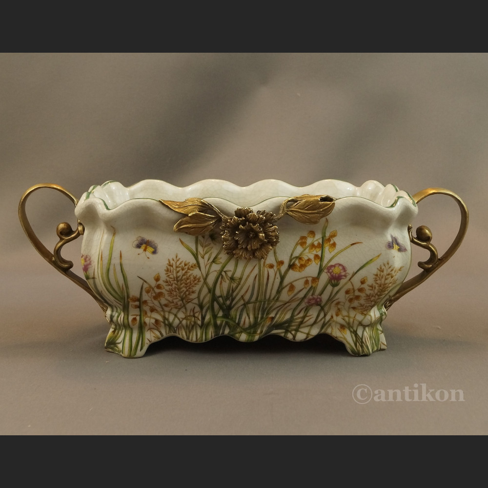 Żardiniera na kwiaty wzór łączka 