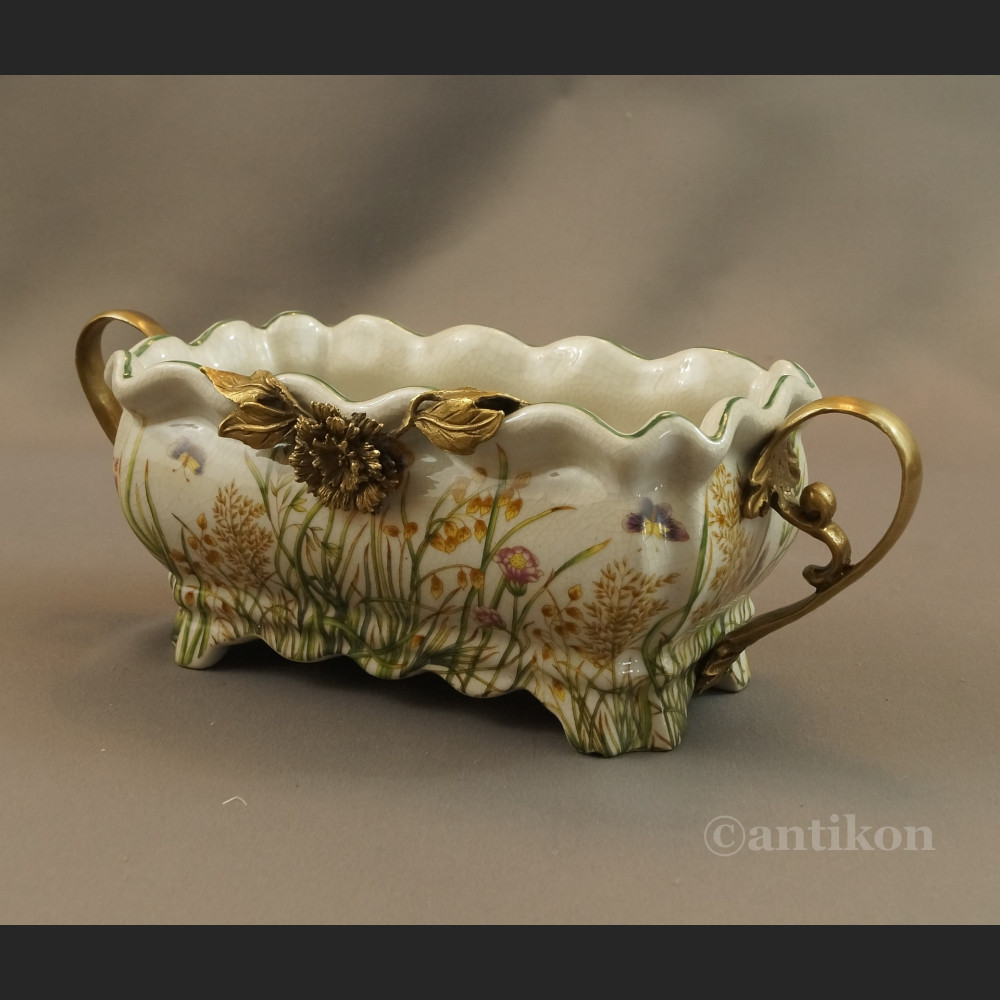 Żardiniera na kwiaty wzór łączka 