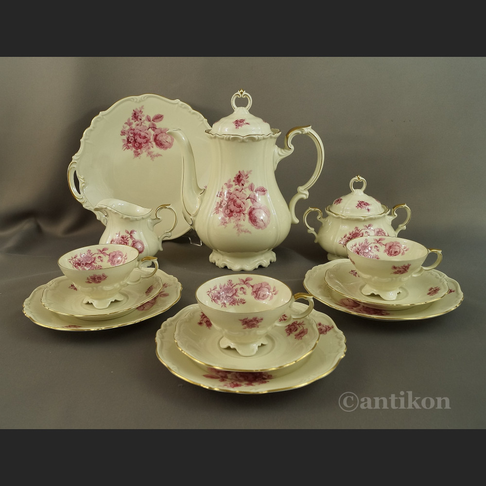 Stary serwis do kawy bawarska porcelana Edelstein Stary serwis do kawy bawarska porcelana Edelstein