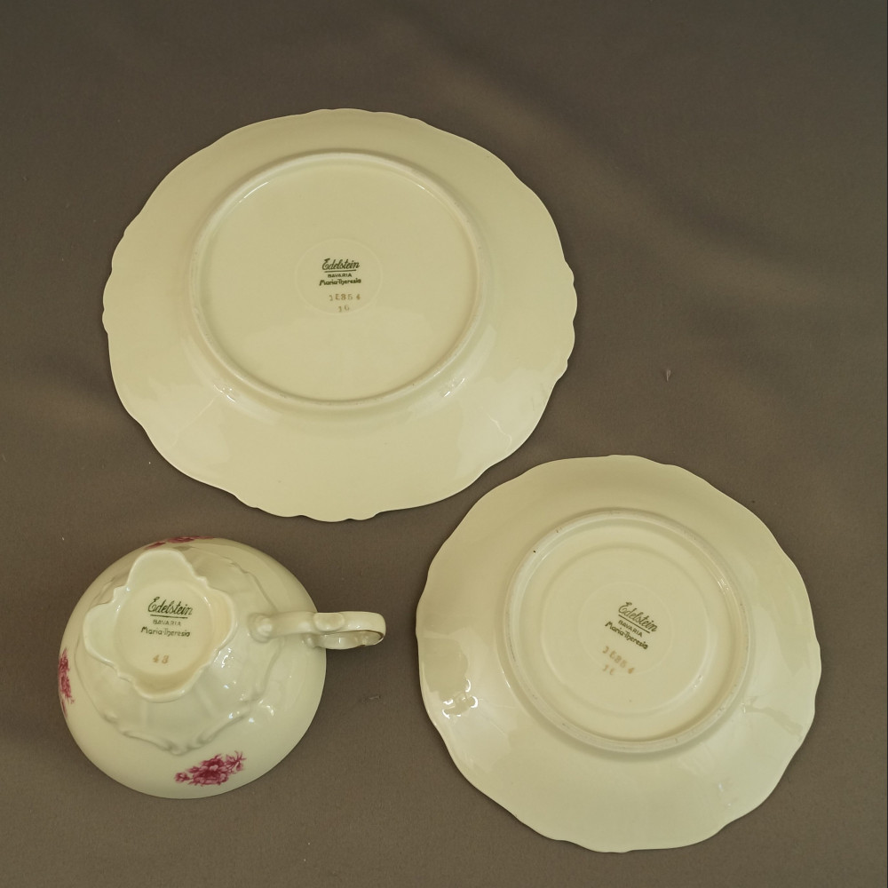 Stary serwis do kawy bawarska porcelana Edelstein Stary serwis do kawy bawarska porcelana Edelstein