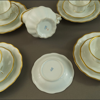 Filiżanki Furstenberg biała porcelana 