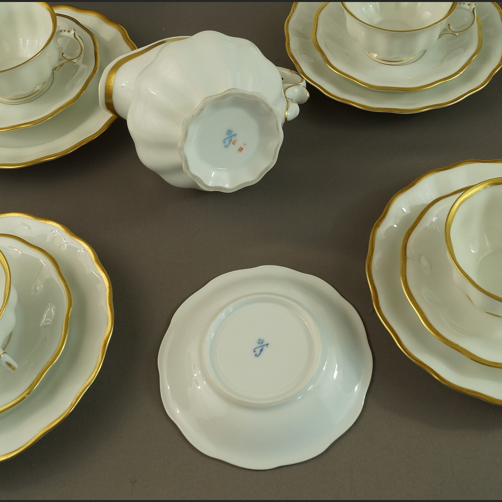 Filiżanki Furstenberg biała porcelana 