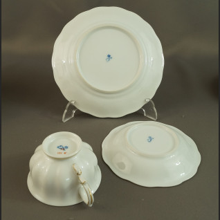 Filiżanki Furstenberg biała porcelana 