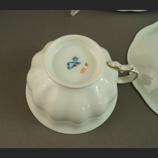 Filiżanki Furstenberg biała porcelana 