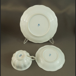 Filiżanki Furstenberg biała porcelana 