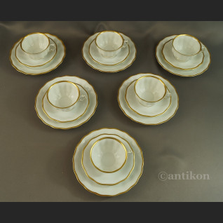 Filiżanki Furstenberg biała porcelana 