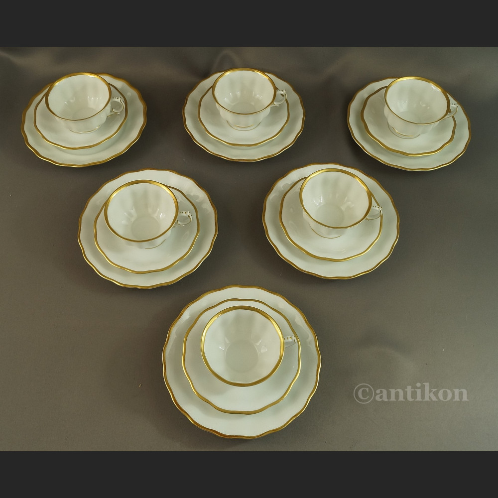 Filiżanki Furstenberg biała porcelana 