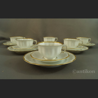 Filiżanki Furstenberg biała porcelana 