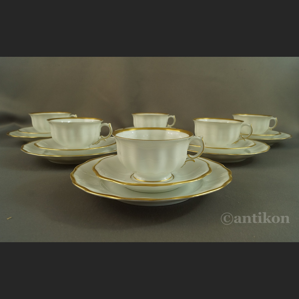 Filiżanki Furstenberg biała porcelana 