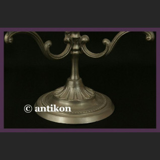 PIĘKNY DUŻY CYNOWY KANDELABR