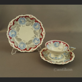 Porcelana na prezent zabytkowe różane trio  Porcelana na prezent zabytkowe różane trio