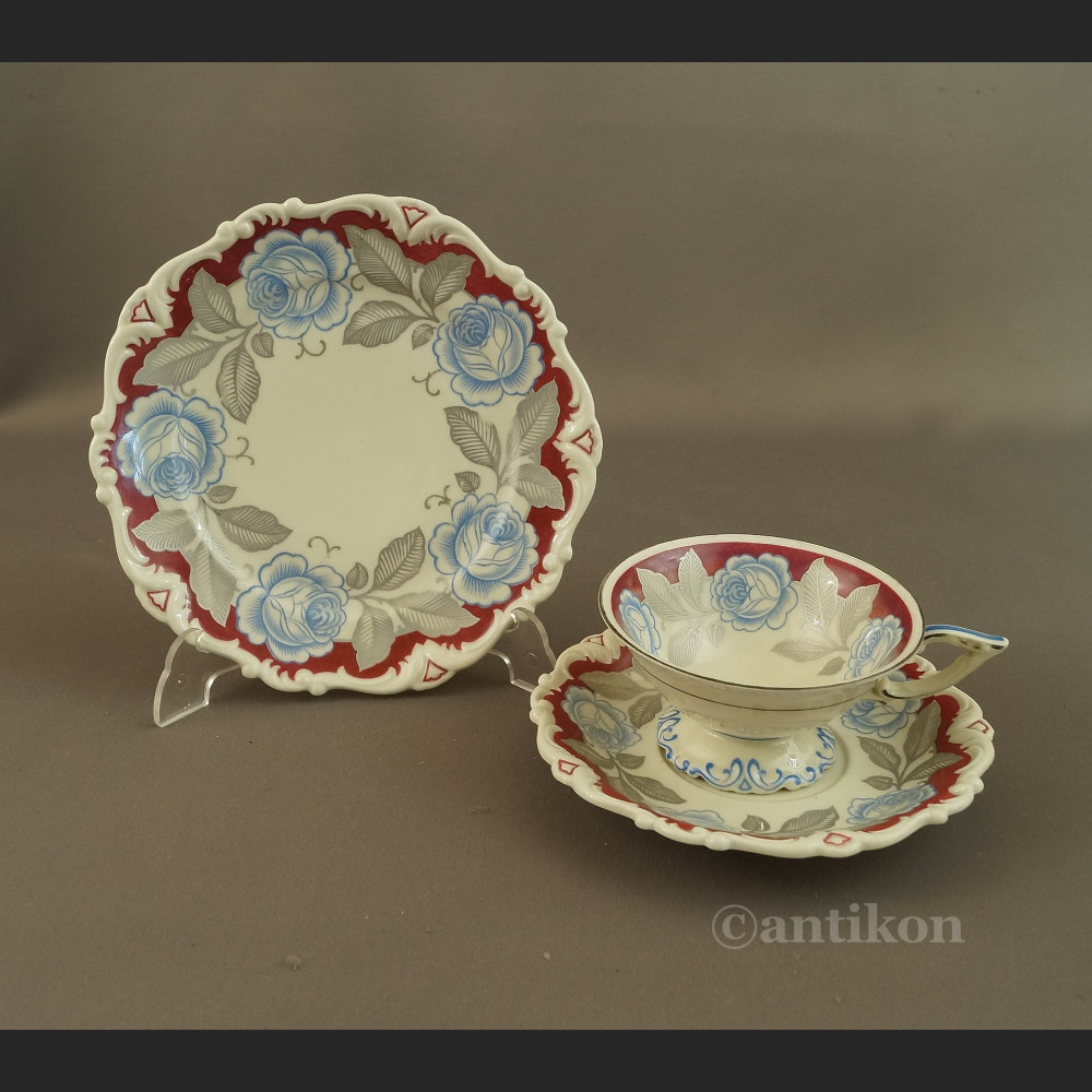 Porcelana na prezent zabytkowe różane trio  Porcelana na prezent zabytkowe różane trio