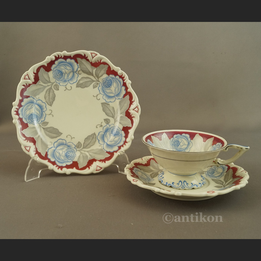 Porcelana na prezent zabytkowe różane trio  Porcelana na prezent zabytkowe różane trio