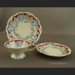 Porcelana na prezent zabytkowe różane trio  Porcelana na prezent zabytkowe różane trio