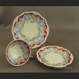 Porcelana na prezent zabytkowe różane trio  Porcelana na prezent zabytkowe różane trio