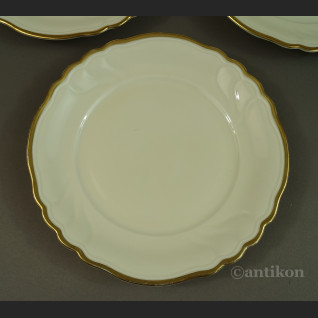 Talerze deserowe kość słoniowa porcelana z Turyngii Talerze deserowe kość słoniowa porcelana z Turyngii