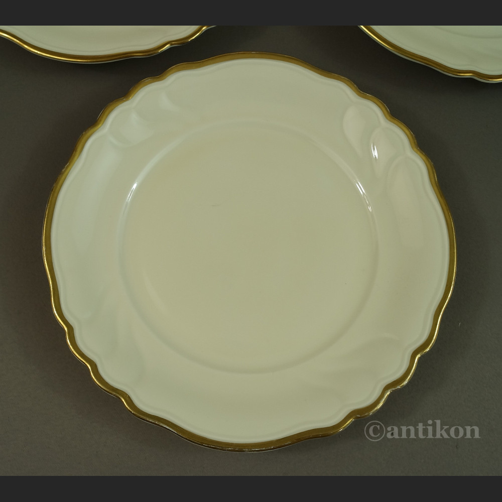 Talerze deserowe kość słoniowa porcelana z Turyngii Talerze deserowe kość słoniowa porcelana z Turyngii