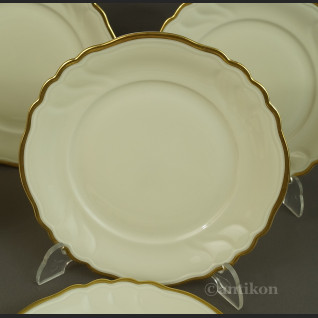 Talerze deserowe kość słoniowa porcelana z Turyngii Talerze deserowe kość słoniowa porcelana z Turyngii