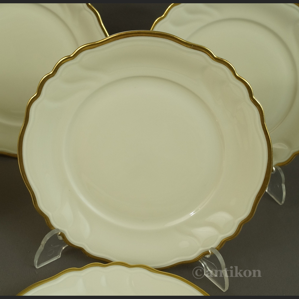 Talerze deserowe kość słoniowa porcelana z Turyngii Talerze deserowe kość słoniowa porcelana z Turyngii