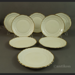 Talerze deserowe kość słoniowa porcelana z Turyngii Talerze deserowe kość słoniowa porcelana z Turyngii