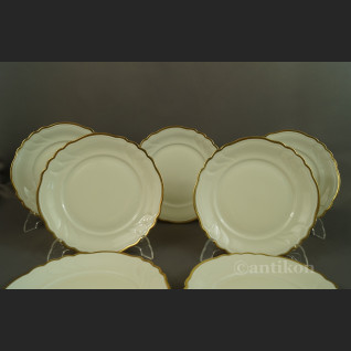 Talerze deserowe kość słoniowa porcelana z Turyngii Talerze deserowe kość słoniowa porcelana z Turyngii