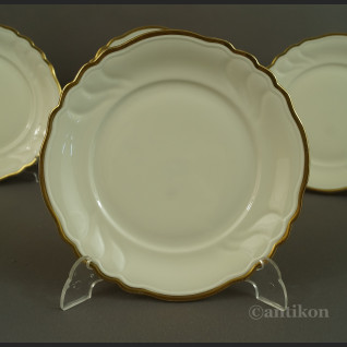 Talerze deserowe kość słoniowa porcelana z Turyngii Talerze deserowe kość słoniowa porcelana z Turyngii