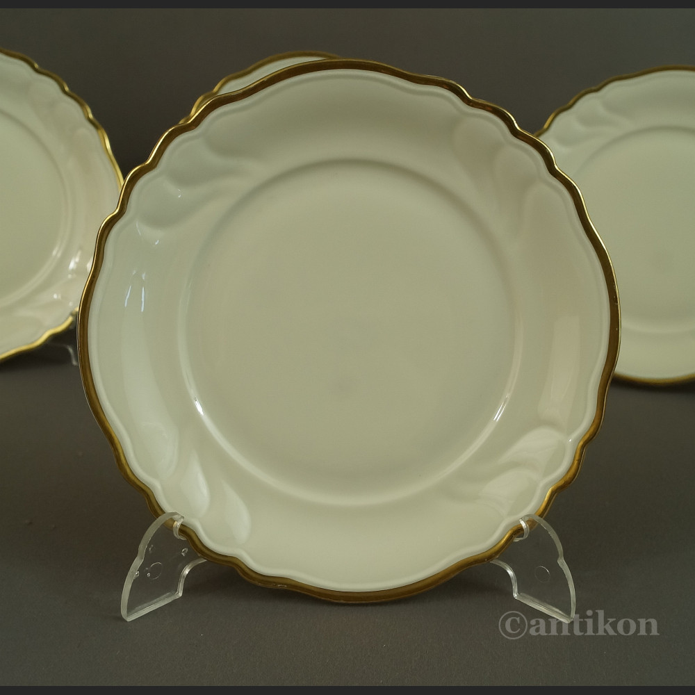 Talerze deserowe kość słoniowa porcelana z Turyngii Talerze deserowe kość słoniowa porcelana z Turyngii