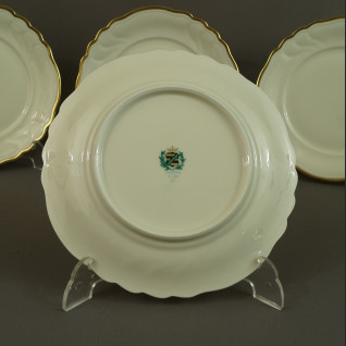 Talerze deserowe kość słoniowa porcelana z Turyngii Talerze deserowe kość słoniowa porcelana z Turyngii