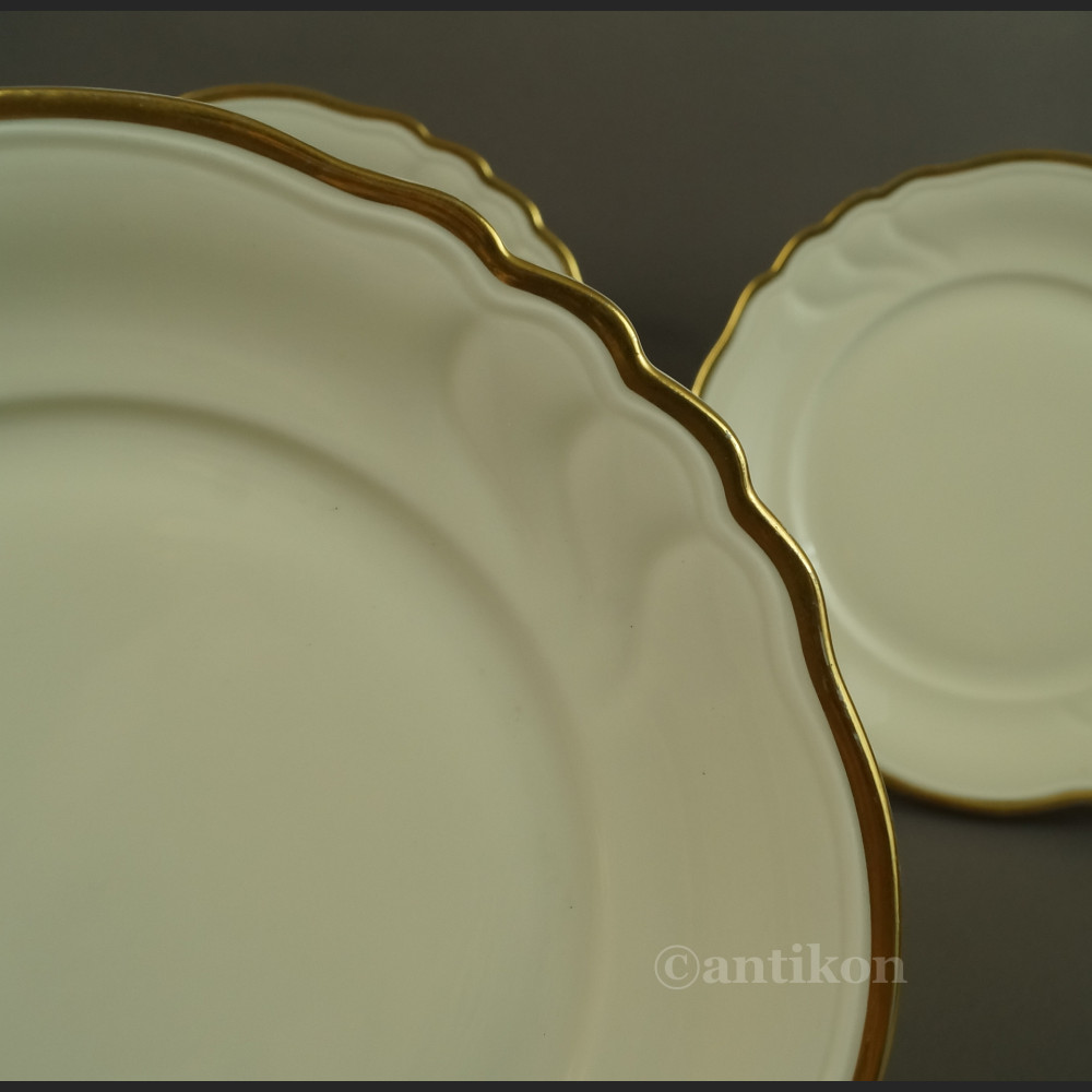 Talerze deserowe kość słoniowa porcelana z Turyngii Talerze deserowe kość słoniowa porcelana z Turyngii