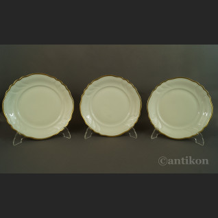 Talerze deserowe kość słoniowa porcelana z Turyngii Talerze deserowe kość słoniowa porcelana z Turyngii