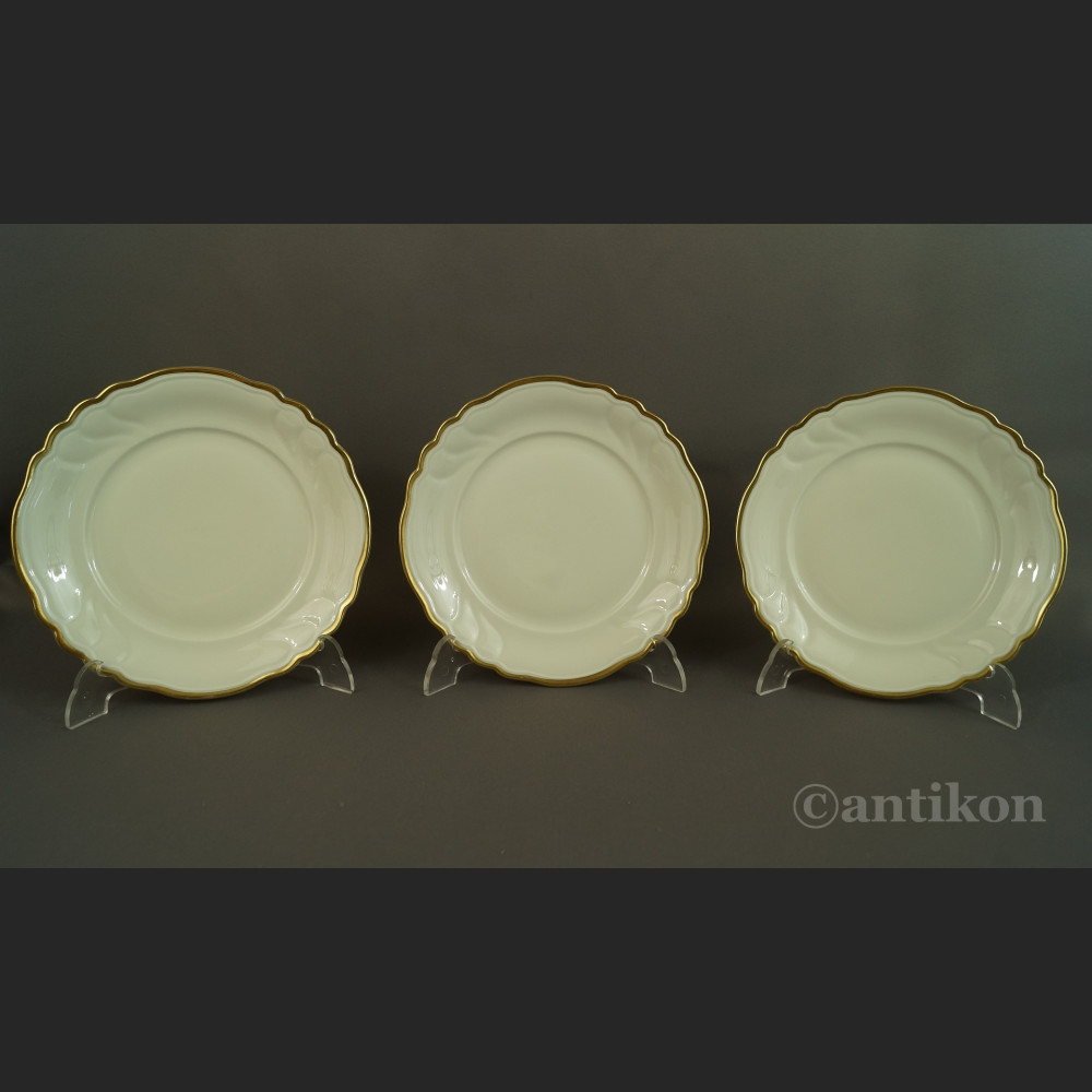 Talerze deserowe kość słoniowa porcelana z Turyngii Talerze deserowe kość słoniowa porcelana z Turyngii