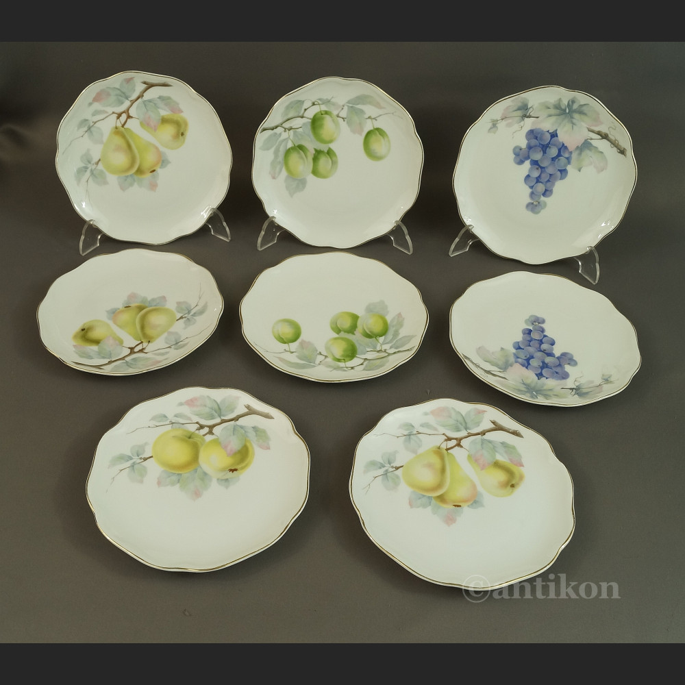 Talerze porcelanowe z owocami Rosenthal 