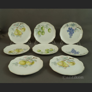 Talerze porcelanowe z owocami Rosenthal 1901r 