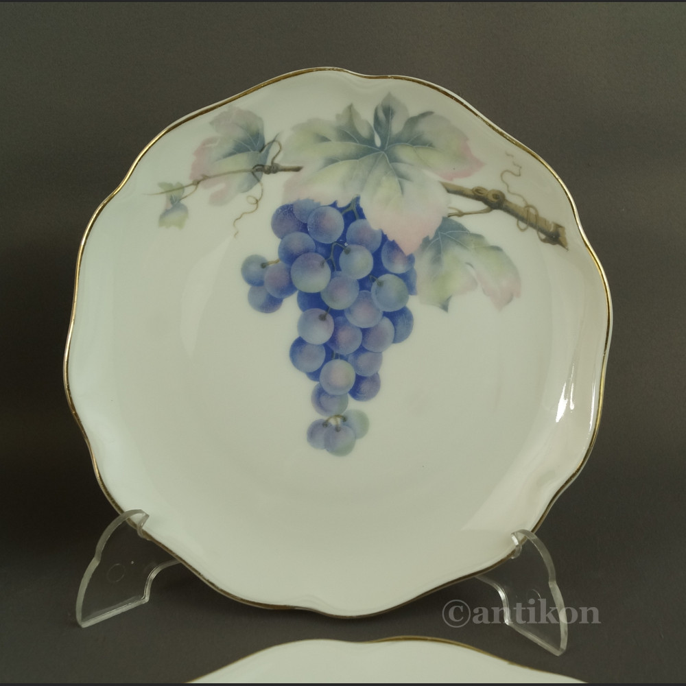 Talerze porcelanowe z owocami Rosenthal 1901r 
